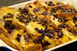 Luxury bread and butter pudding