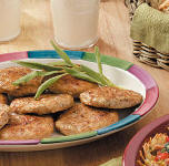 Home-made sausage patties