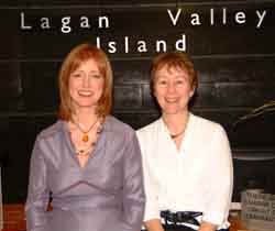 Soloist Lynn McAllister (left) from Seymour Street Methodist and accompanist Christine Cairns pictured at the 2006 Carols in the City Concert in the Lagan Valley Island on Wednesday 13th December.
