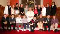 The Bishop of Connor, the Rt. Rev Alan Harper, Rev Nicholas Dark - Rector of Magheragall Parish (left) and Jill Belshaw and Jacqui Adams - Peoples Warden (right) are pictured with fifteen candidates from Magheragall Parish Church who were confirmed at a Confirmation Service in Ballinderry Parish Church on Sunday 26th November.