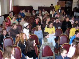 Some of the enthusiastic audience pictured at last Sunday morning�s United Service in Lisburn City Elim Pentecostal Church