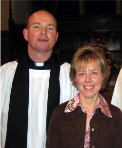 The Rev. Kenneth McGrath and his wife Annette pictured at the Institution Service in Lisburn Cathedral on Sunday 29th January.