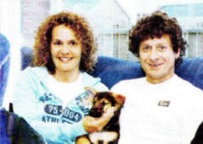 Noel Hanna pictured with Lynne before setting out to climb Mount Everest.