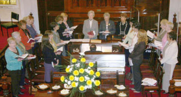 First Lisburn PWA choir pictured during the PWA service in First Lisburn.