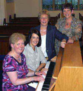 L to R: Mrs Lynda Casement, Miss Suzanne Halliday, Mrs Heather Young, and Mrs Angela Moore - Principal.