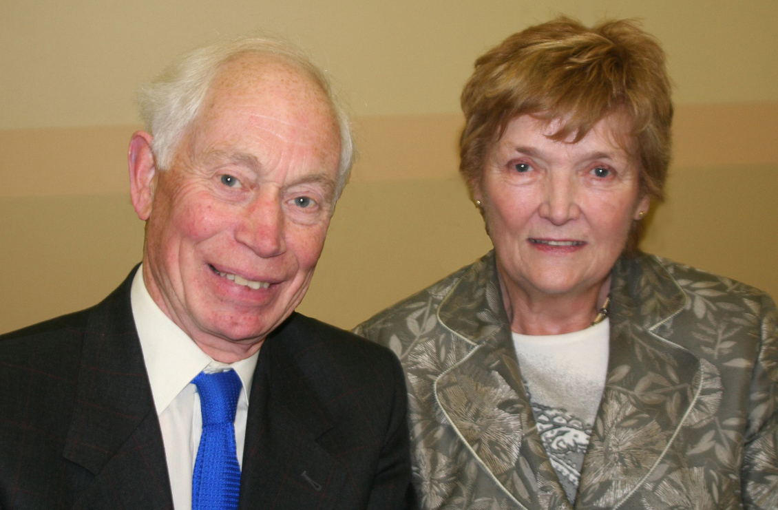 Mr Hilary Morrison and his wife Jean
