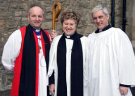 Pictured at a Service of Institution in St Colman�s Parish, Dunmurry are L to R: The Rt Rev Alan Abernethy (Bishop of Connor), Rev Denise Acheson and John Williams (Parish Reader).