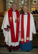 The Very Rev John Bond (Dean of Connor) and the Rev Canon Dr Ken Cochrane.