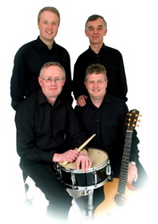 Local Gospel band 'Live Issue', who will play at St Paul's Church next Saturday evening. L to R: Colin Elliott and Roy Dreaning (back) and Sam Armstrong and Sam Purdy (front).