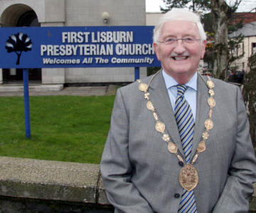 Councillor Ronnie Crawford Lisburn Mayor  