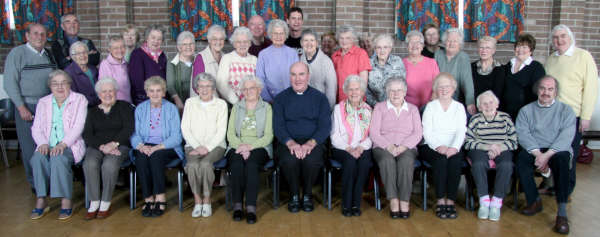 The rector, the Rev David Boyland, pictured with leaders and members of the WellSprings Project on Wednesday 18th March.