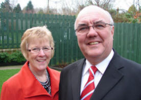 Pastor Clifford Morrison pictured with his wife Margaret