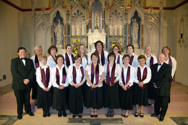 St Patrick’s Church Choir (pictured above) is one of several choirs which will form a ‘joint choir’ that will sing at an interdenominational evening of celebration in Railway Street Presbyterian Church on Friday 12th June at 7.30pm to mark the 400th anniversary of the founding of Lisburn. L to R: (front row) Louis McVeigh (Organist and Musical Director), Roseleen Moan, Mary O’Hare, Moya Seaton, Denise McIntyre, Pat Keenan, Noreen McKeown, Ethna Taggart and Jim Lenaghan. (back row) Angela Dixon, Patsy Douglas, Catherine Keenan, Katrina Buchanan, Kerry Buchanan, Laura Buchanan, Geraldine Kelly, Dorina Rogan and Kathleen Paylor. 