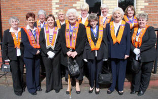 Lisnagarvey Women’s Lodge LOL No 207 pictured at the District Orange Service in Christ Church on Sunday 12th July. 