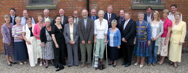 Rev Dr Peter Mercer pictured with the congregation of Broomhedge Methodist Church at his first service as their new minister on Sunday 9th August. 