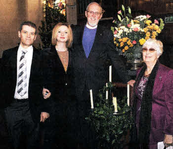 Dr. & Mrs. Gray pictured with their son Philip and his partner Rowan Ellis.