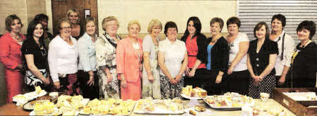 Ladies who provided refreshments at a reception following the opening and dedication service.