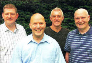 The mission team L to R: Rev James Carson, Stephen McWhirter, Roger Murphy and Paul Hoey.  