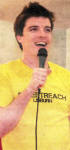 Youth leader Andrew Masters thanks the young people for taking part in a fun packed StreetReach Lisburn 2010.