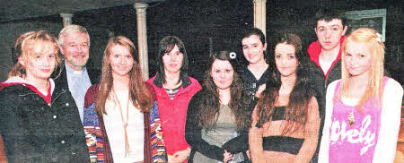 Canon Ken McReynolds and young people from Lambeg Parish pictured at Energize in Lisburn Cathedral
