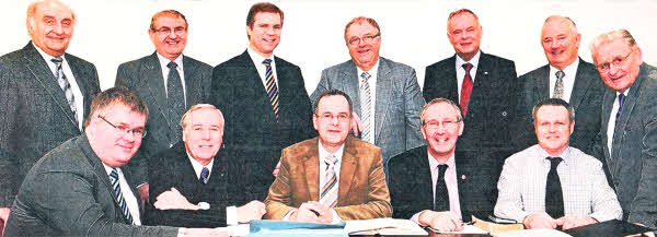 The Ulster Presbytery's 2011 Anniversary Committee at a meeting in Hillsborough to discuss plans for 60th Anniversary Regional Rallies.