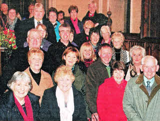 Some of the people who packed Hillsborough Parish Church for 'Songs of Praise'.