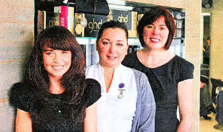 Jennifer from Escapades Hairdressers and Kara-lyn Warke from Karan Francis Health and Beauty Clinic and Simone from Escapades Hairdressers have teamed up in their bid to help the local Logic Cafe Youth Club.