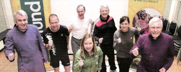 Rev Ken Todd, third from left, with the Tearfund church leader team- Photo credit - Derek Hall/ Tearfund