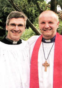Alistair Morrison, Dunmurry, with the Bishop of Connor, the Rt Rev Alan Abernethy.