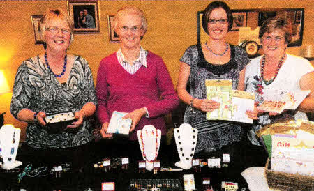 L to R: Carolyn Gowdy and Bertha Cowan (Railway Street Fundraising Committee), Suzanne Reid (Phoenix Cards) and Margaret Artt (Railway Street Fundraising Committee) pictured at a recent sale in aid of Abaana African Children's Charity and the Cancer Treatment and Research Trust.
