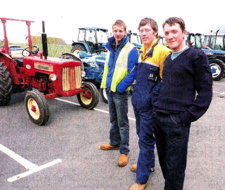 Some of the tractor drivers who have already signed up to the tractor run.