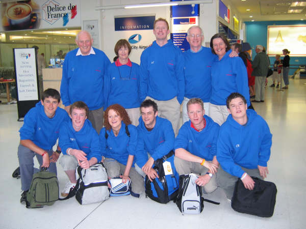 Pictured on Tuesday 5th July at Belfast City Airport on the start of their long journey to Tuum in Northern Kenya to witness at first hand the results of their ï¿½6,000 fundraising efforts is L to R:ï¿½ (back row) Len Murray, Jean Murray, Andrew Coggins, Rev. Brian Gibson and Jean Gibson.ï¿½ (front row) Jamie Humphries, Thomas McConaghie, Laura Bittle, Jamie McCutcheon, Jonny Wales and Chris Baird.