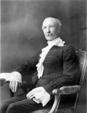 The late Very Rev. Dr. Robert Wilson Hamilton pictured in his Moderatorial Robes as Moderator of the General Assembly 1924 to 1925.  