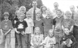 Pupils with members of the charity Fields of Life. US26-761SP