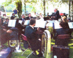 Garvey Silver Band taking a break while playing at the Ulster Tower US29-728SP
