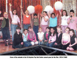 Some of the entrants in the St Aloysius Pop Idol Easter concert pose for the Star. ï¿½S16-119A0