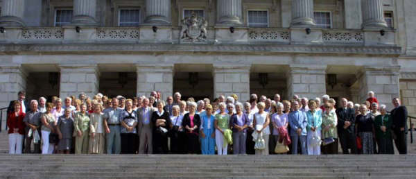 Greater Lisburn Ageing Well Group pictured on a visit to Stormont.