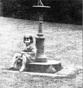 A little girl beside the sundial at Friends School in 1925. If you recognise the child in the picture please contact Jenny Monroe at the Star on 9267 9111.