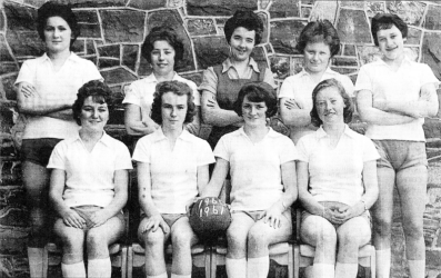 Members of the Larkfield School netball team in the school year 1960/61