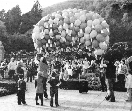 Some people who were at the balloon release at Belfast Castle to highlight the Life After Loss charity.