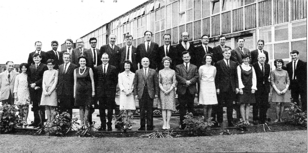 Back Row Mr N McClelland, Mr R Yamin-Ali, Mr F Hastings, Mr McCarrison, Mr J Mulholland, Mr D Osbourne, Mr D Stein, Mr R Robinson, Mr R Sloan, Mr C George, Mr R Bingham, Mr E Adams, Mr J Falloon. Front Row Mr A McCartney, Miss EM Kerr, Mr D Malcolmson, Miss H McComb, Mr R Willis, Miss D McCallister, Mr J Graham, Mrs P Leckey, Alderman S Semple, Mrs JM Barrell, Mr C West, Mrs J Mairs, Mr W Lilburn, Miss J Beattie, Mr G Black, Miss A Little, Mr W Bigley.