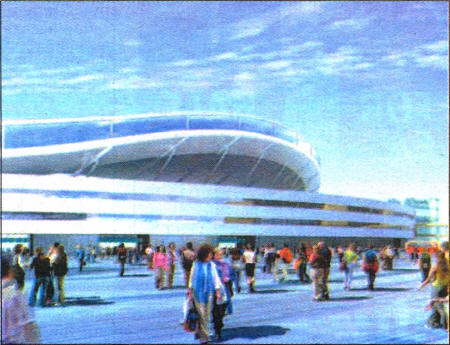 How the new National Stadium at the Maze could look.