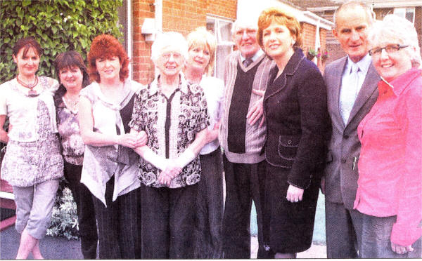 (President) Mary McAleese meets up with relatives in Lisburn. US2507-116A0 Picture By; Aidan O'Reilly
