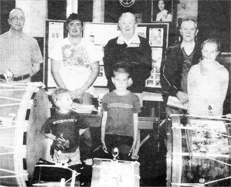 (Back, left to right) Alan Kidd, Gerald Prentice, John Burleigh and Harold Smyth. (Front, left to right) Andre Burleigh, Peter Lindsay and Emma McNeill