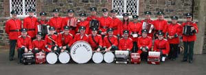 Bailiesmills Accordion Band pictured at a recent ï¿½Praise and Thanksgiving Serviceï¿½ in Ballinderry Parish Church marking the centenary of Roses Lane Ends Flute Band