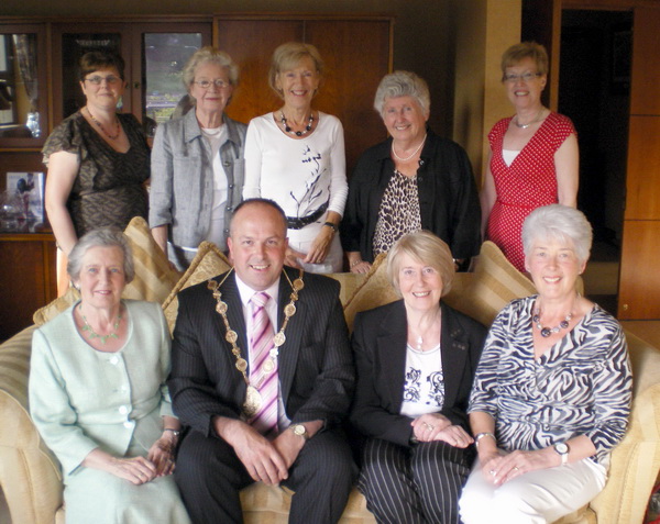 The committee of Magheragall WI with the then Mayor, Councillor James Tinsley at the Mayor's Parlour.