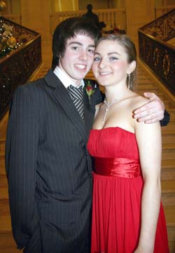 Reuben Hanna, one of the youngest band members pictured with his girlfriend Aimee Consiglia.