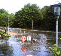 Flooding at Lisburn's Civic Centre over the weekend.