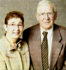 Mrs Irene Montgomery, author of a new book called Twelfth Memories, and Mr Alan Reddick, who supplied the stories and material used in it. US3108-557CD
