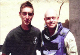 Phillip met actor and presenter Ross Kemp whilst he was in Afghanistan making his TV series 'Ross Kemp in Afghanistan'.